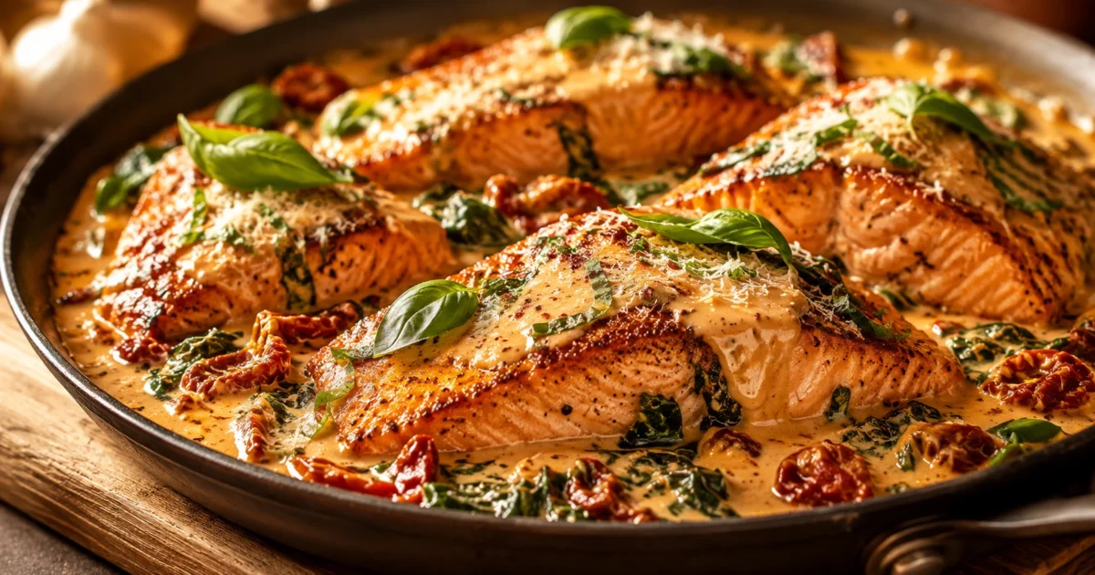Creamy Tuscan Salmon 1 Creamy Tuscan Salmon
