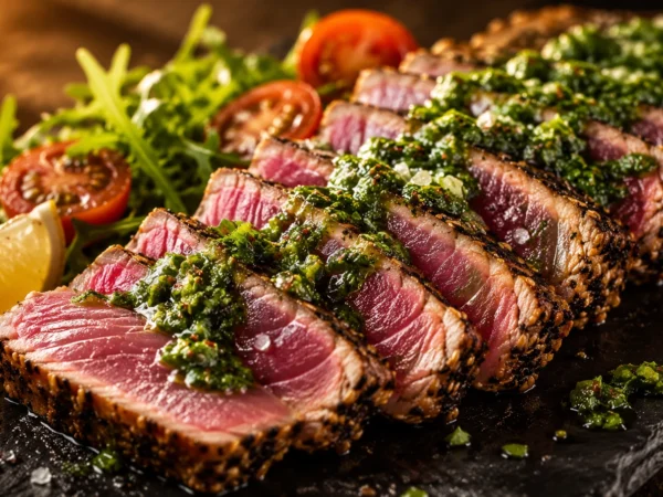 Seared Tuna Steak with Chimichurri